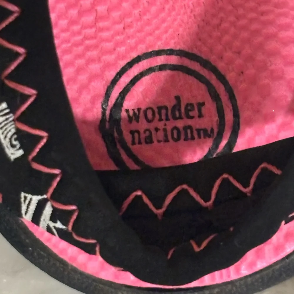 Wonder Nation Pink and Black Water Sandals size 5